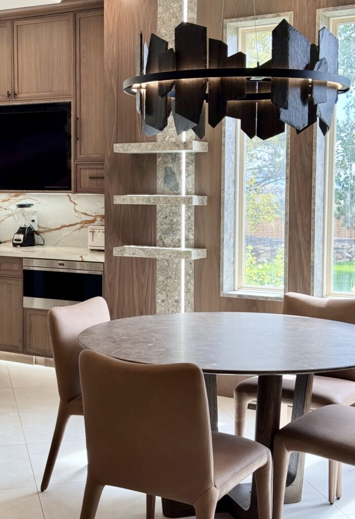 contemporary custom modern kitchen, custom cabinets for kitchen, natural walnut cabinets, luxury furniture, custom designer kitchen